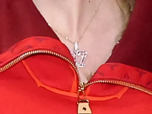 Taylor Swift Goes to Chiefs Game, Sports Necklace Featuring Travis Kelce’s Number