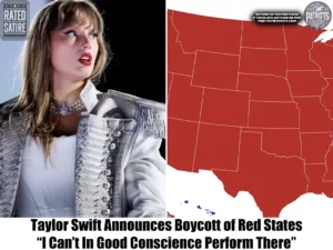 Taylor Swift calls for a boycott of Red States, which is shocking. I'm unable to perform there because...view more👇