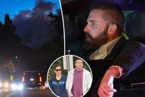 As California wildfires come in, Ben Affleck is evacuated and hastily and tearfully makes his way to his ex-wife Jennifer Garner's house. "Please be safe." Watch and Learn More